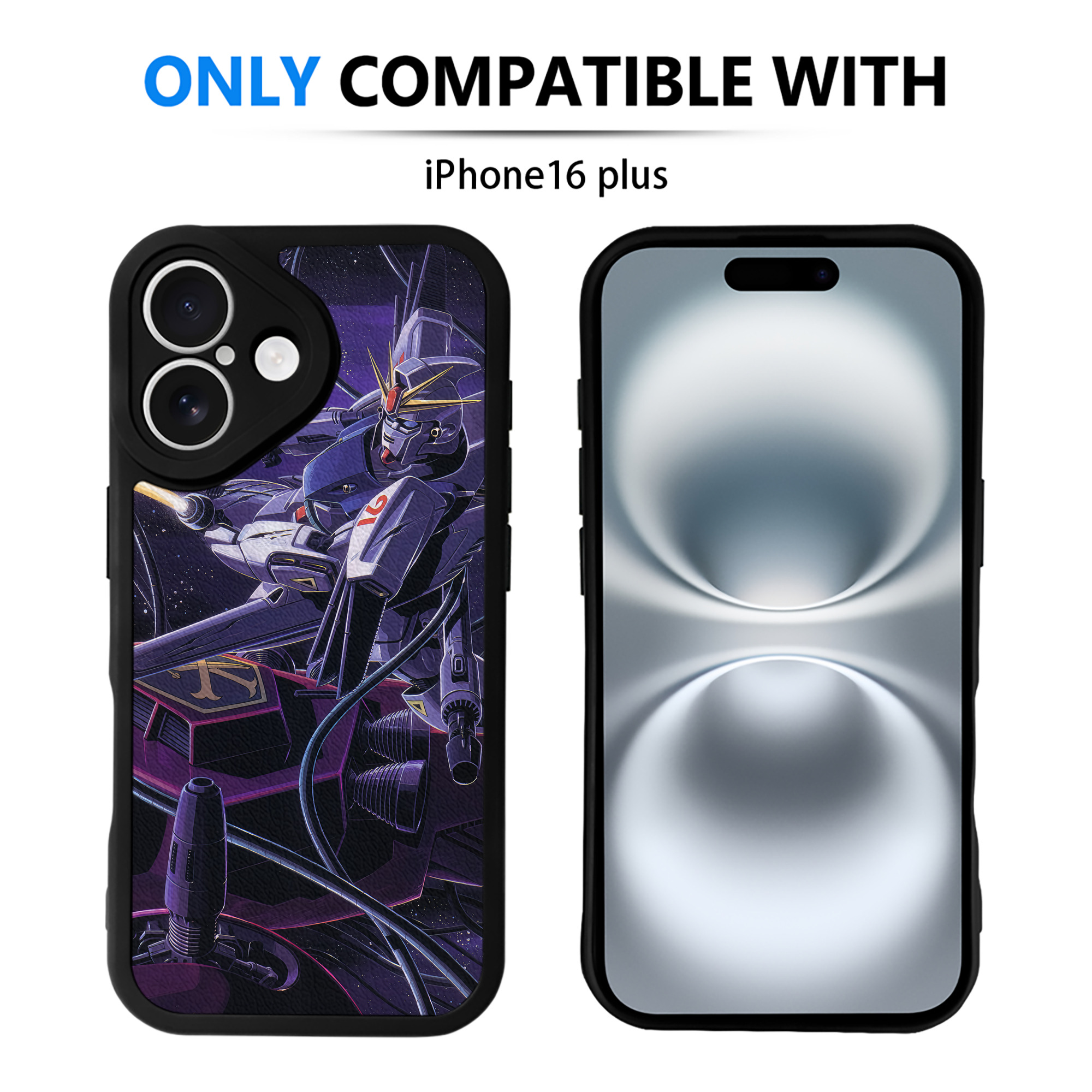 （画像用） 機動戦士ガンダム Mobile Suit Gundam 【iPhone 16シリーズ対応】シリコンスマホケース（レザー調） 材質：シリコン